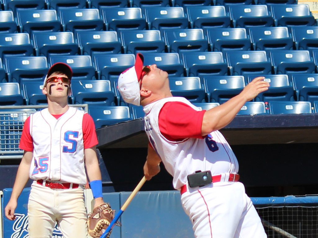 Julian Michaels and Varsity Coach John Carlesi