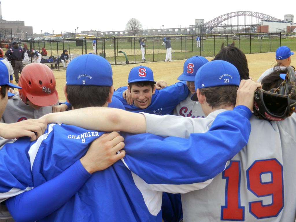 Pre-game huddle