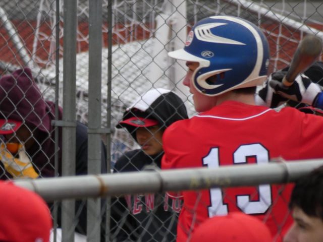 Cooper Nissenbaum at bat against Newtown