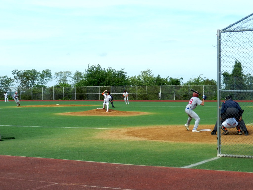 Demos Sfakianakis at bat